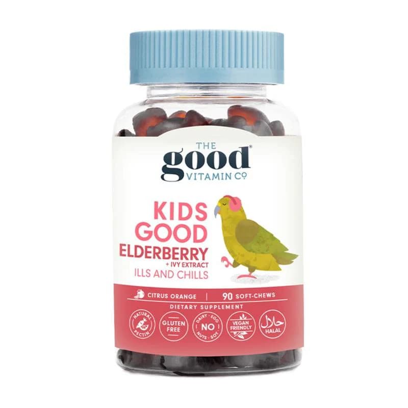 The Good Vitamin Co Kids Good Elderberry + Ivy Extract Ills And Chills Soft-Chews 90s