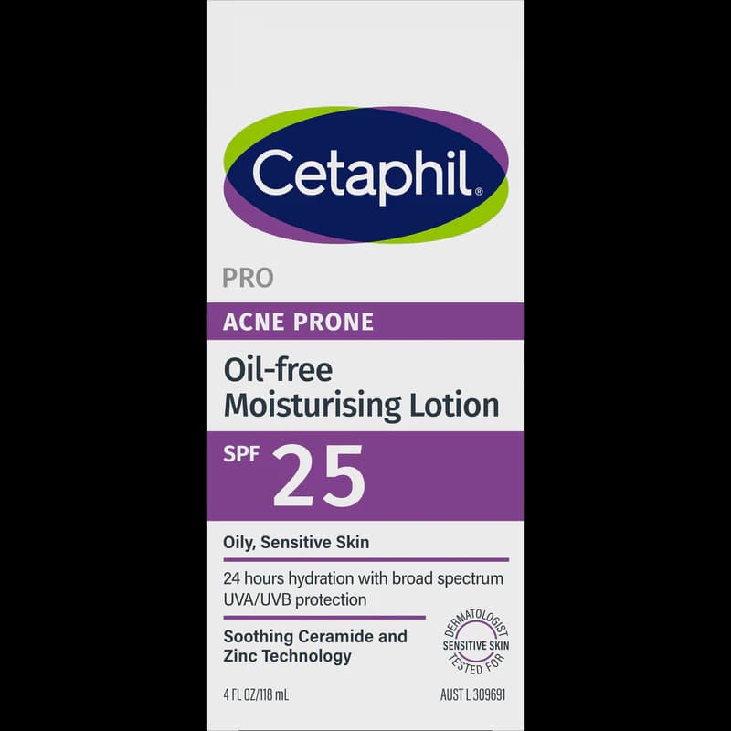 Cetaphil Pro Acne Prone Oil-Free Moisturiser SPF25 118ml
