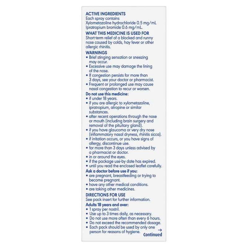 Otrivin Plus Nasal Spray 10ml