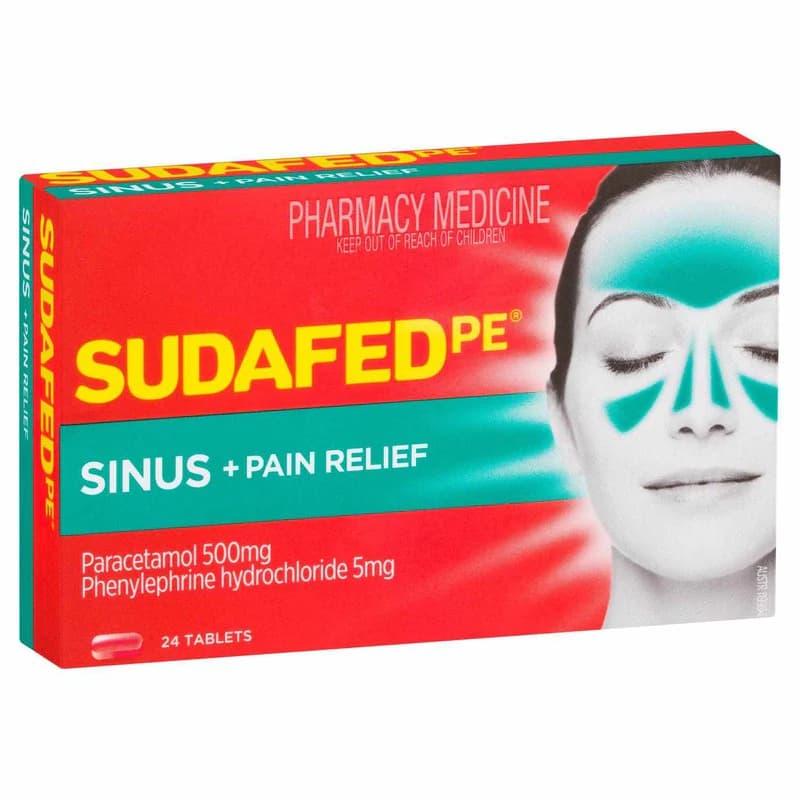 Sudafed PE Sinus Pain Relief 24s