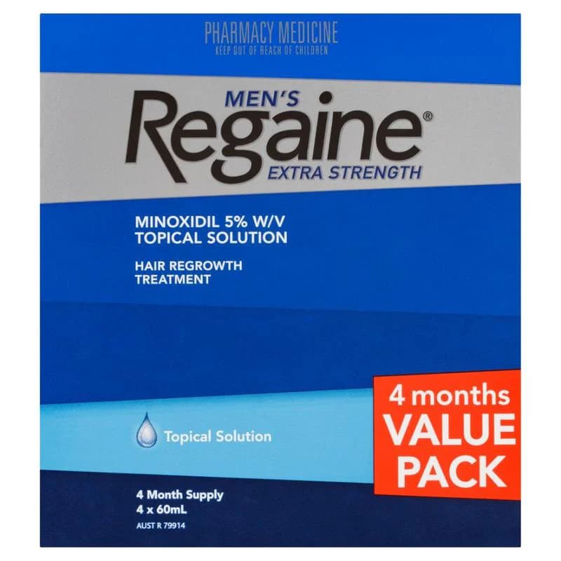 Regaine Men's Extra Strength 4 Mth Supply 4x60ml