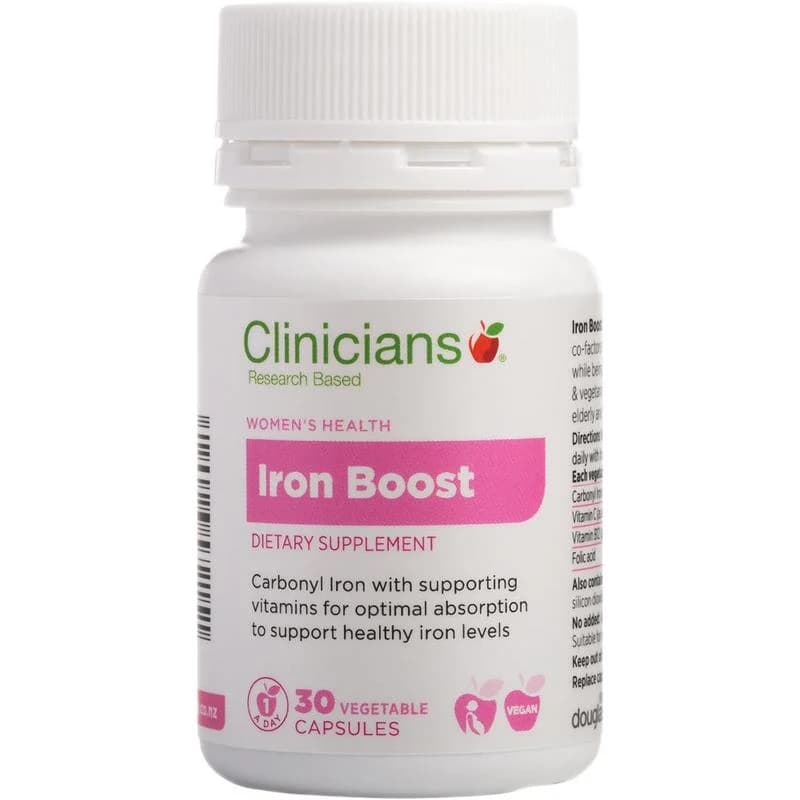 Clinicians Iron Boost Vege Capsules 30s