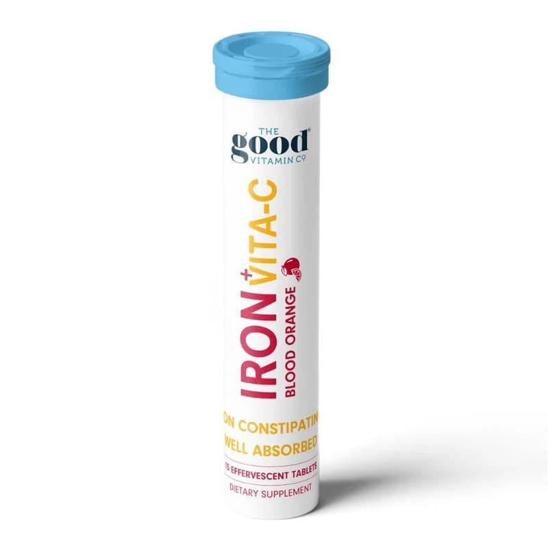 The Good Vitamin Co Iron + Vita-C Effervescent Tablets 15s