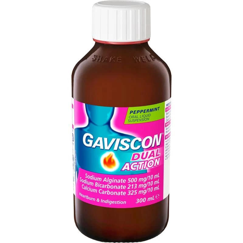 Gaviscon Dual Action Liquid Peppermint 300ml