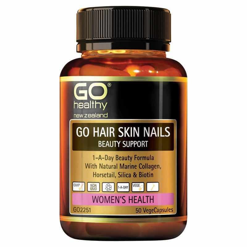 GO Healthy GO Hair Skin Nails Beauty Support VegeCapsules 50s