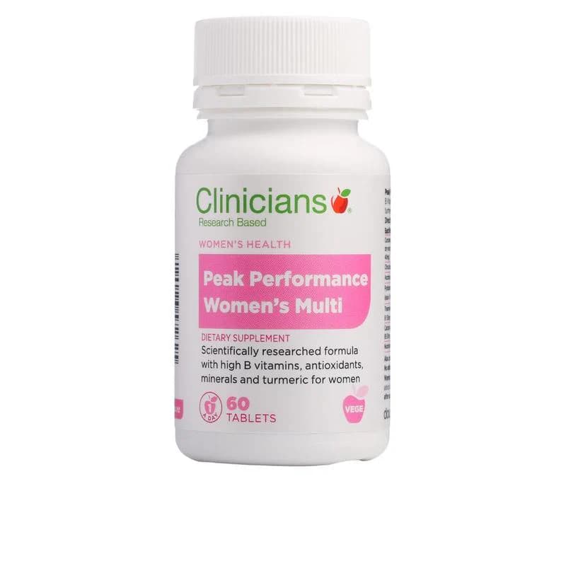 Clinicians Peak Performance Womens Multi Tablets 60s
