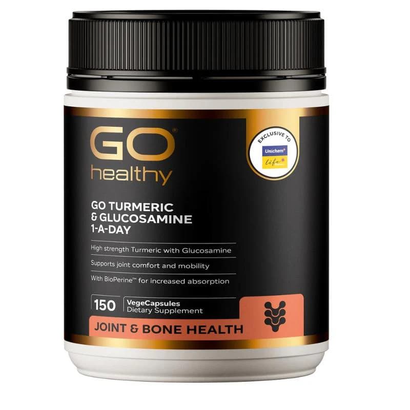 GO Healthy GO Turmeric & Glucosamine 1-A-Day Capsules 150s